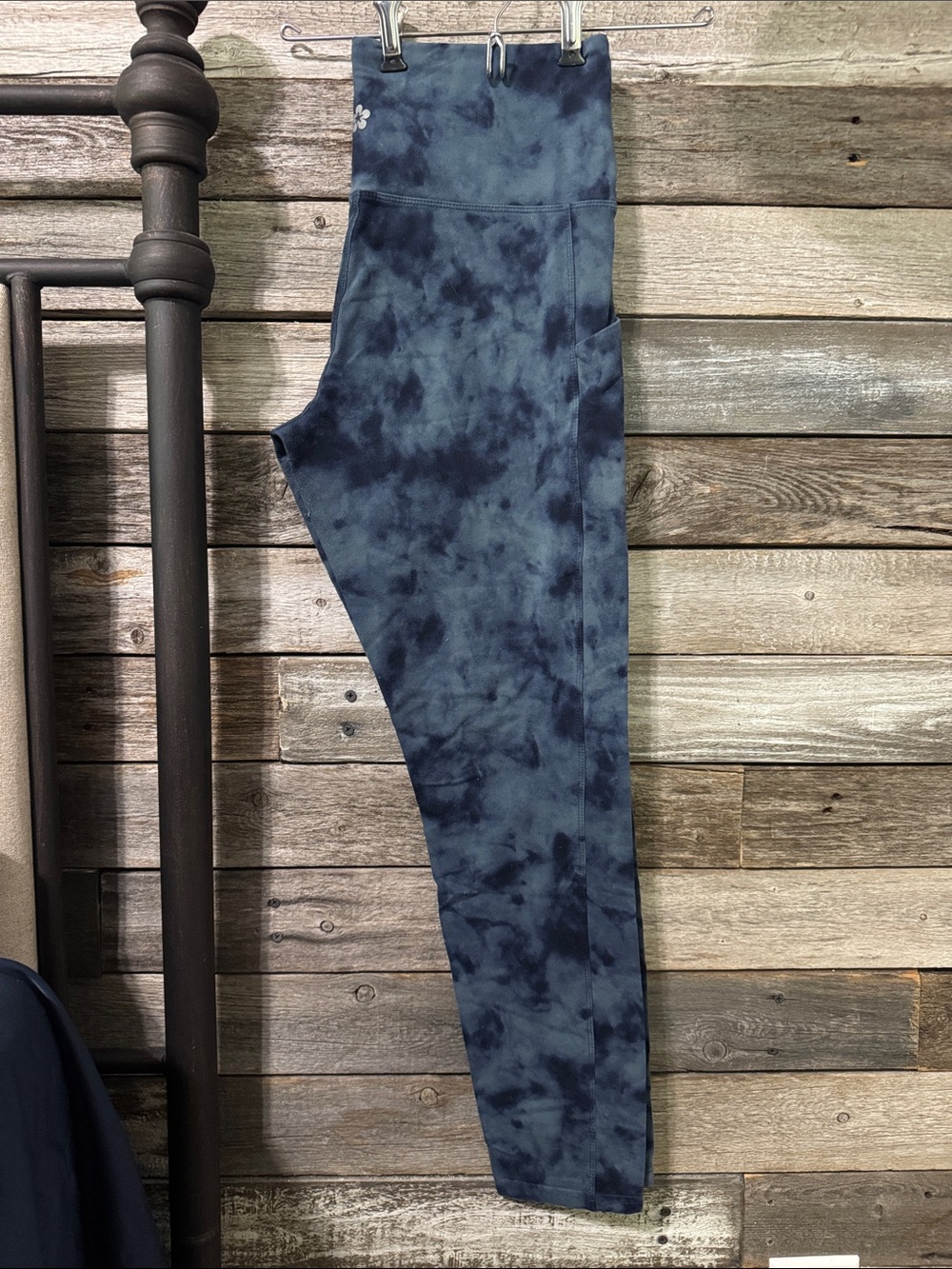 Tuff Athletics Blue Tie-Dye Leggings